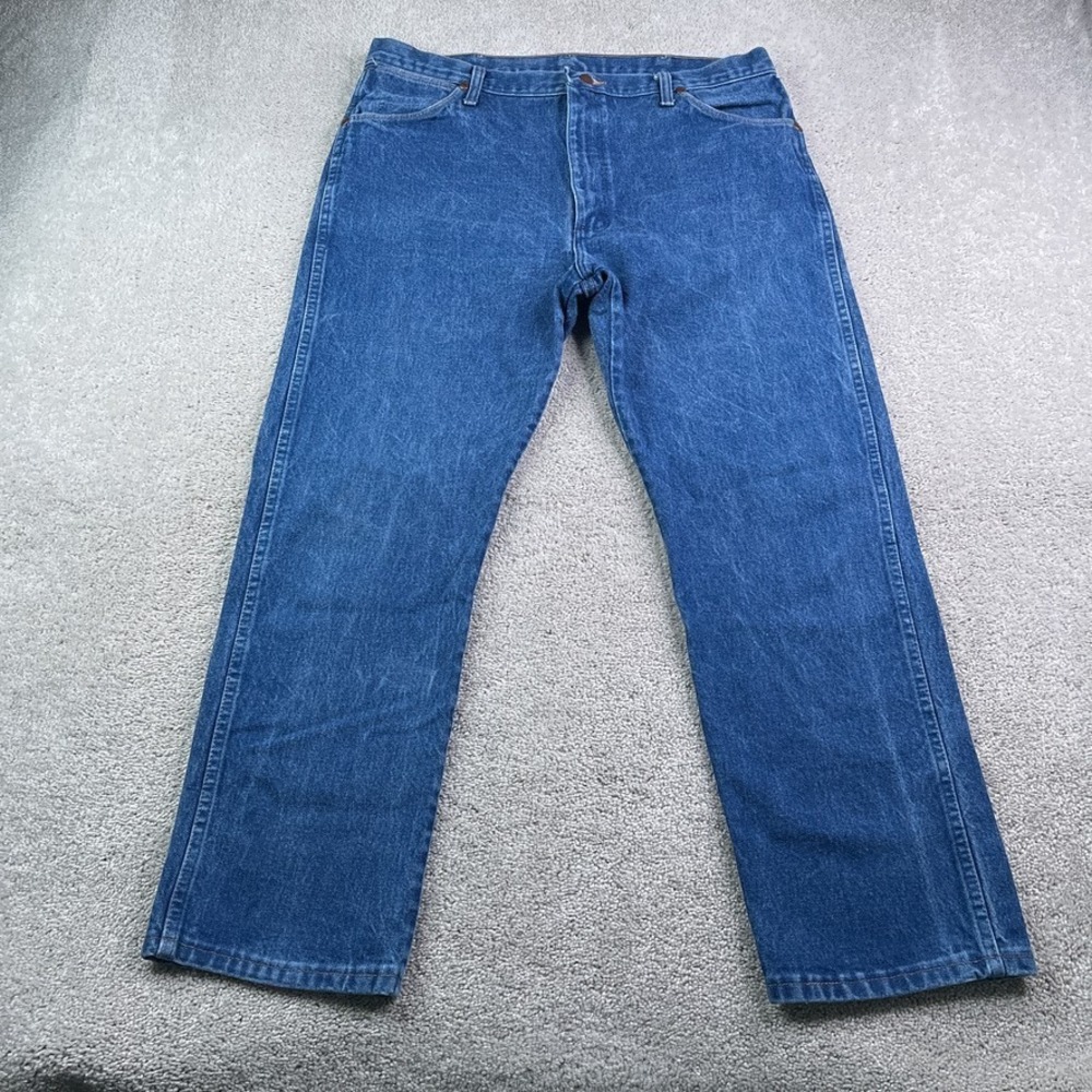 Wrangler Jeans Mens 38x30 Blue 13MWZ Cowboy Cut Original Fit Cotton Denim